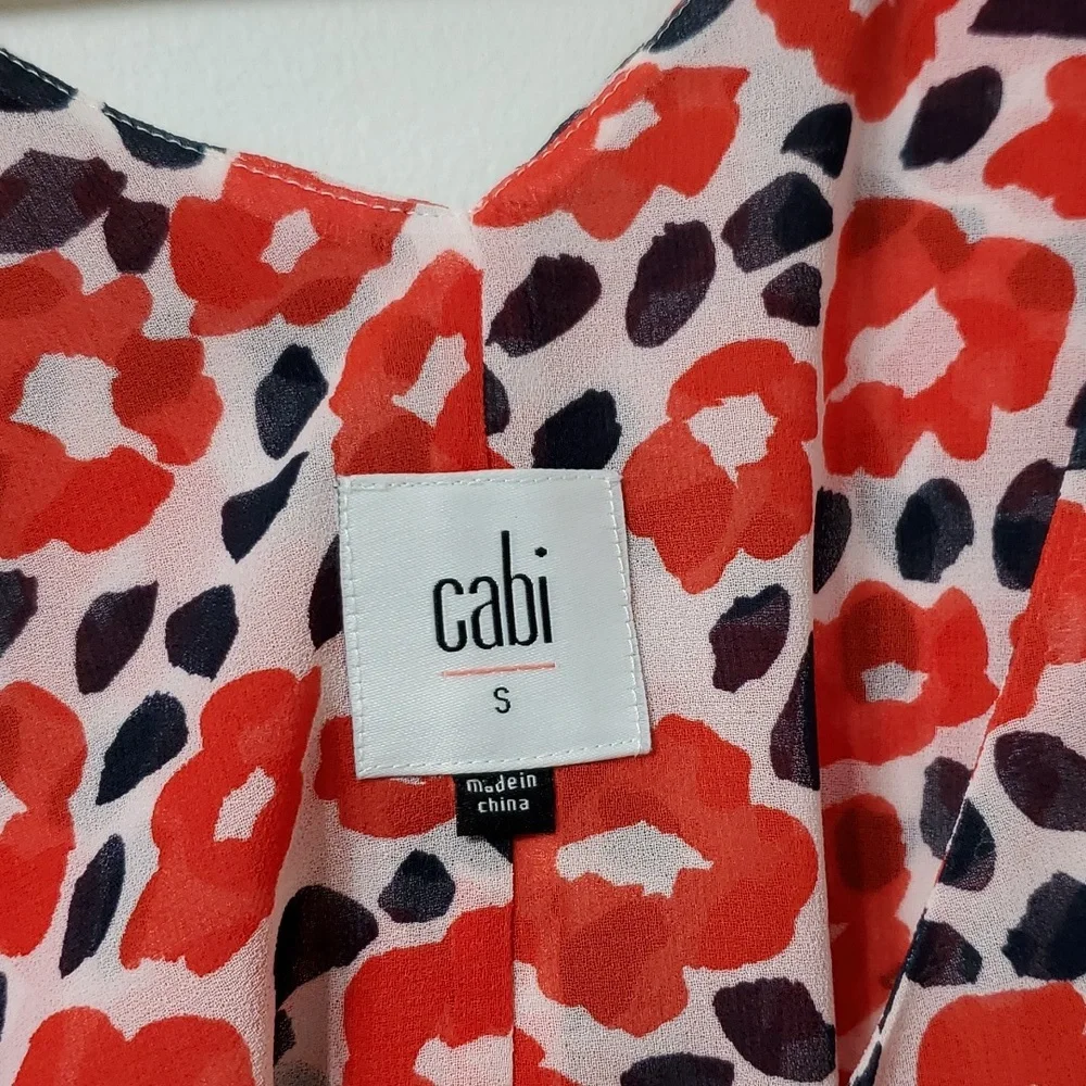CAbi | Flipside Reversible Ruffle Tank Top | Small - Picture 5 of 7